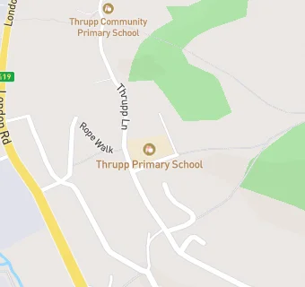 map for Thrupp School