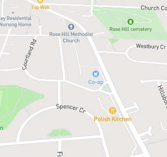 map for The Leys Pharmacy Rosehill