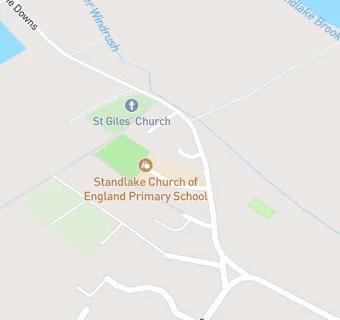 map for Standlake Church of England Primary School