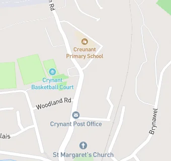 map for Crynant R. F. Supporters Club