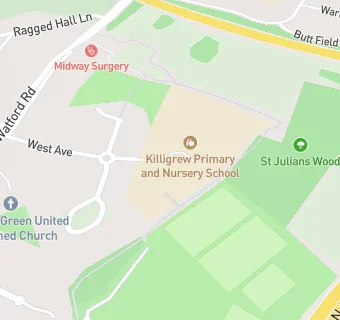 map for Killigrew Junior School