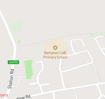 map for Bampton CofE Primary School