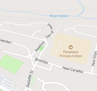 map for Penywaun Primary School