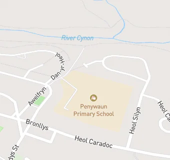 map for Penywaun Junior School