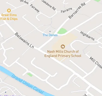 map for Nash Mills Church of England Primary School