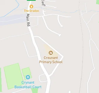 map for Creunant Primary School