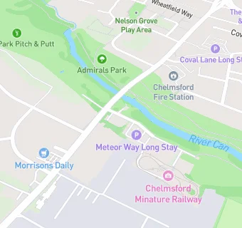 map for Chelmsford Society Of Model Engineers