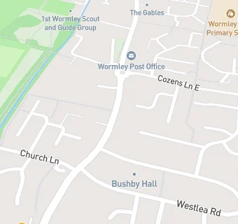 map for Wormley Medical Centre