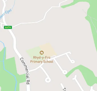 map for Rhydyfro Primary School