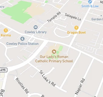 map for Our Lady's Roman Catholic Primary School