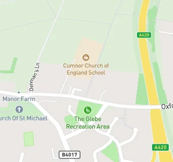 map for The School Lunch Company at Cumnor C Of E Primary School