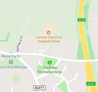 map for Cumnor Pre-school Nursery