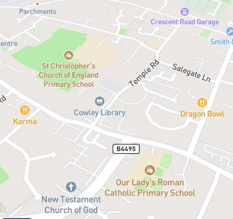 map for Temple Cowley Medical Group