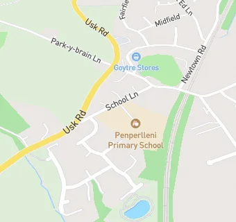 map for Goytre Fawr Primary School