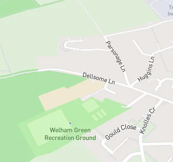 map for St Mary's Church of England VA Primary School, Welham Green