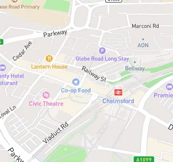 map for Chelmsford Takeaway