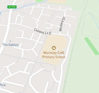 map for Wormley CofE Primary School