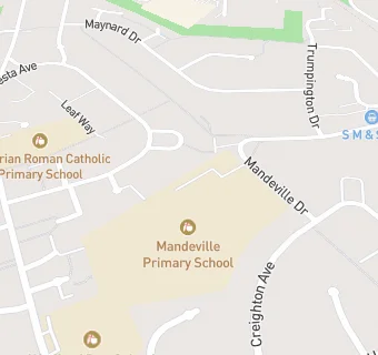 map for Mandeville Primary School