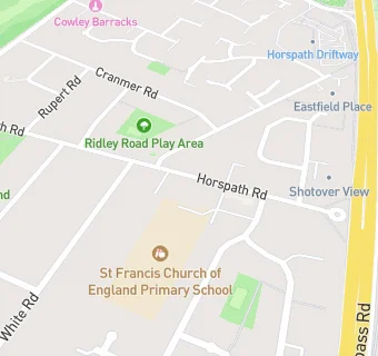 map for St Francis Primary School