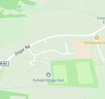 map for Fyfield Village Hall