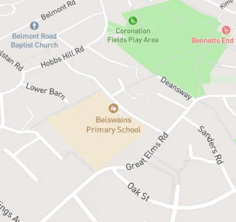 map for Belswains Primary School