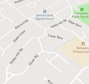 map for Belswains Infants' School