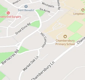 map for Chambersbury Primary School