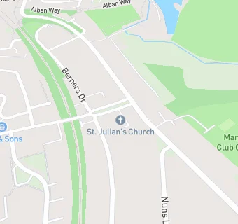 map for St Julian's Church of England