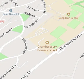 map for Chambersbury Primary School