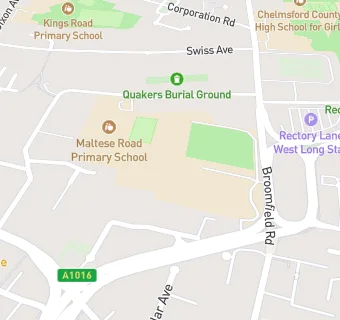 map for King Edward VI Grammar School, Chelmsford