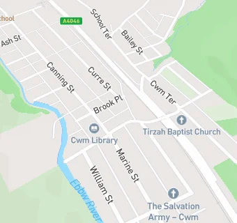 map for Cwm Conservative Club