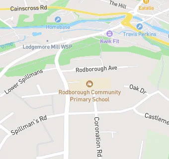 map for Rodborough Community Primary School