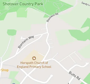 map for Horspath Nursery