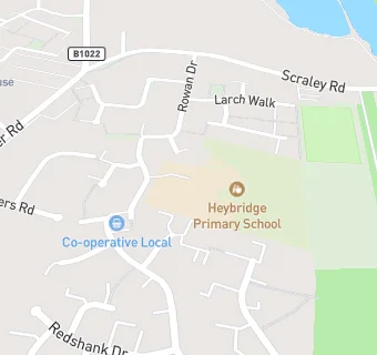 map for Heybridge Primary School