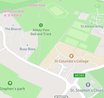 map for St Columba's College