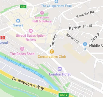 map for The Carlton Club