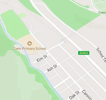 map for Cwm Primary