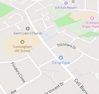 map for St Luke's Church