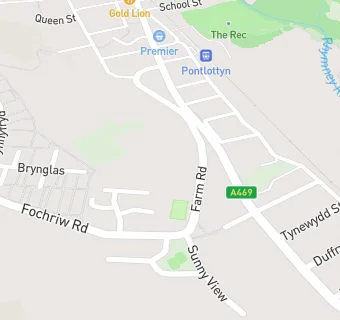 map for Pontlottyn Primary School