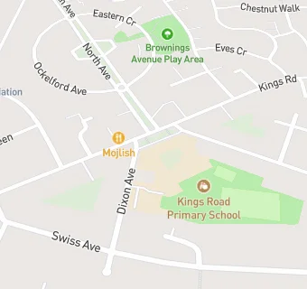 map for Kings Road Primary School