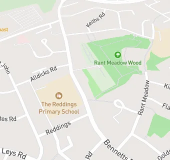 map for Reddings Primary School