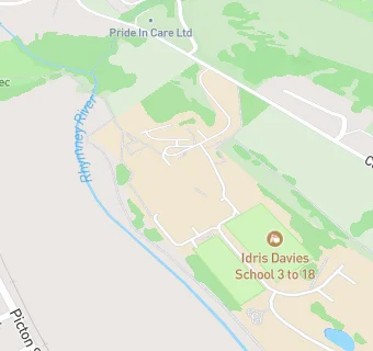 map for Rhymney Comprehensive School