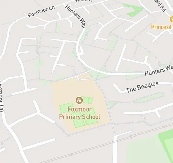 map for Foxmoor Primary School