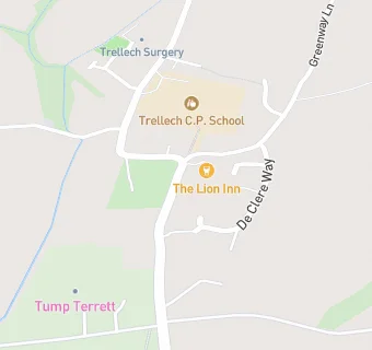 map for Trellech C.P. School