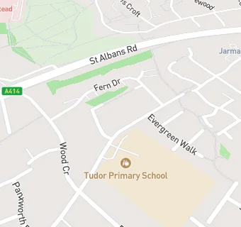 map for Tudor JMI & Nursery School