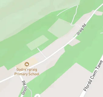 map for Godre'r Graig Primary School