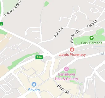 map for Beeches Green Surgery