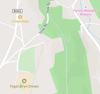 map for Ysgol Bryn Onnen School