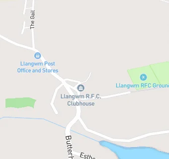 map for Llangwm R F C