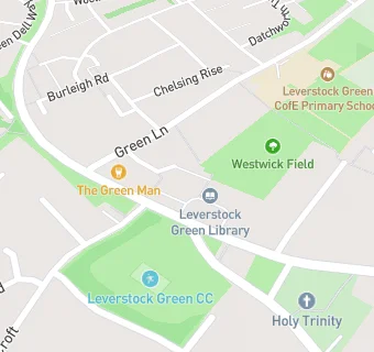 map for Leverstock Green Dental Practice